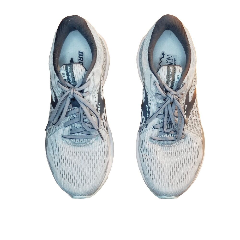 Brooks Adrenaline GTS 21 Women's Size 9.5 Wide Gray Running Sneakers 1203381D061